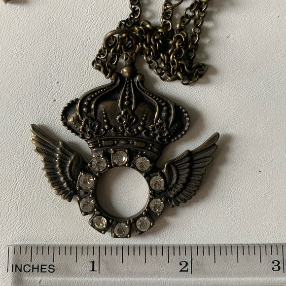 Necklace Crown with crystals - Picture 6 of 7